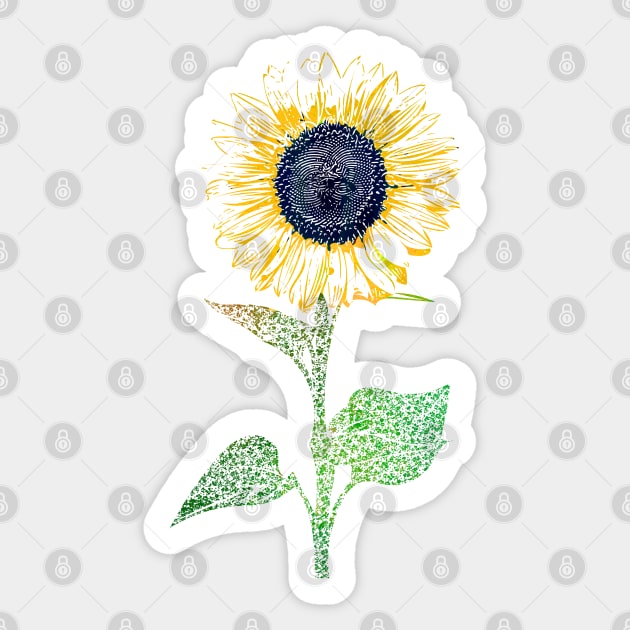 Sunflower Sticker by Jirka Svetlik